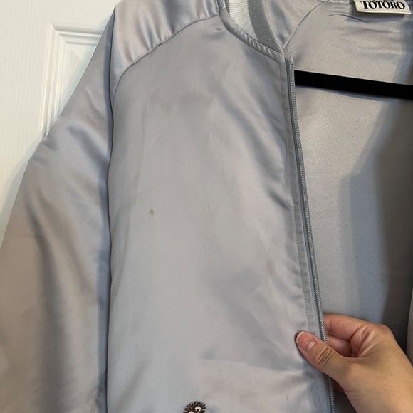JapanLA My Neighbor Totoro Bomber Jacket Silver - Picture 2 of 6
